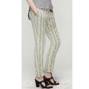 Rag & Bone Stanley Coral Print Silk Pants